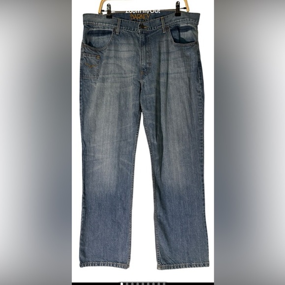 NWT Kimes Ranch Men's Barney Light Wash Straight Leg Jeans Size 38x32